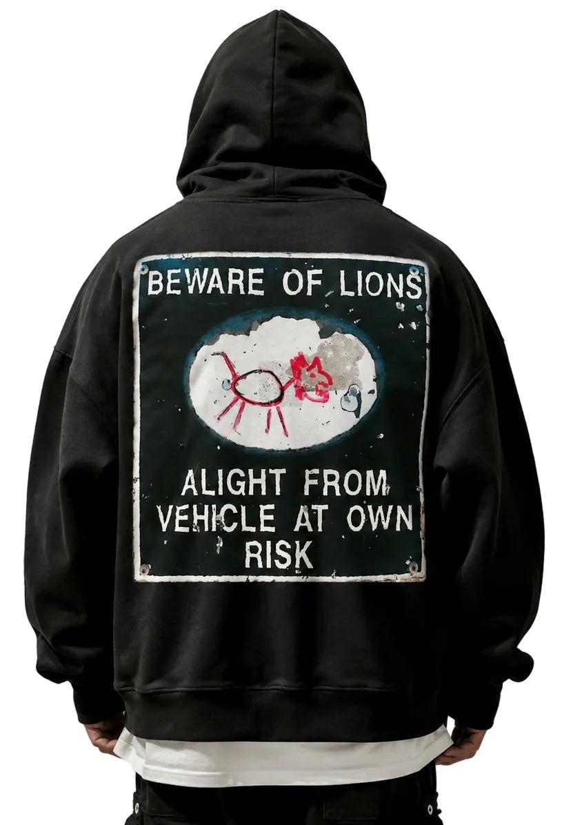 BEWARE OF LIONS - [A!] Hoodie.